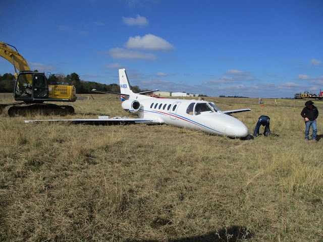 Cessna at Accident Site Front View (Source: FAA)