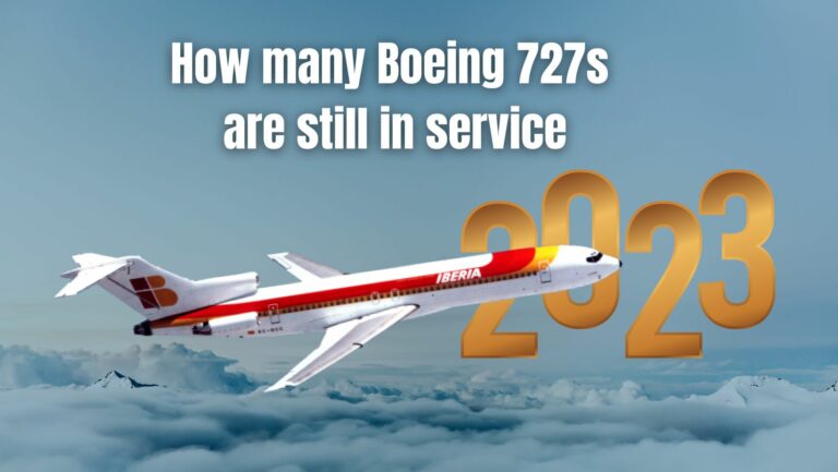How many Boeing 727 are still in service in 2023?